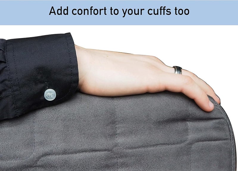 C2 Elastic Shirt Collar Extenders - 5 Pack Neck Button Expander - Non-Metal Button Extender Dress Shirt - Black and White - Image 5